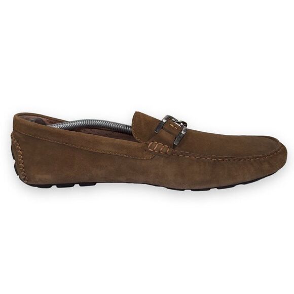 Donald J. Pliner Derrik Suede Slip-on Driving‎ Loafers Brown Men\'s 13 main image 6